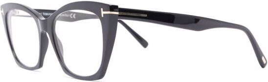 TOM FORD Eyewear Zonnebril met cat-eye montuur Zwart