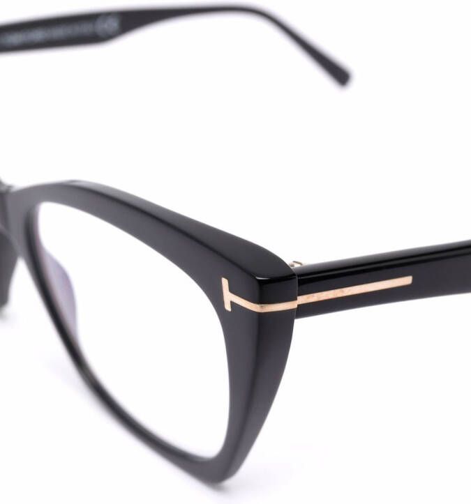 TOM FORD Eyewear Zonnebril met cat-eye montuur Zwart