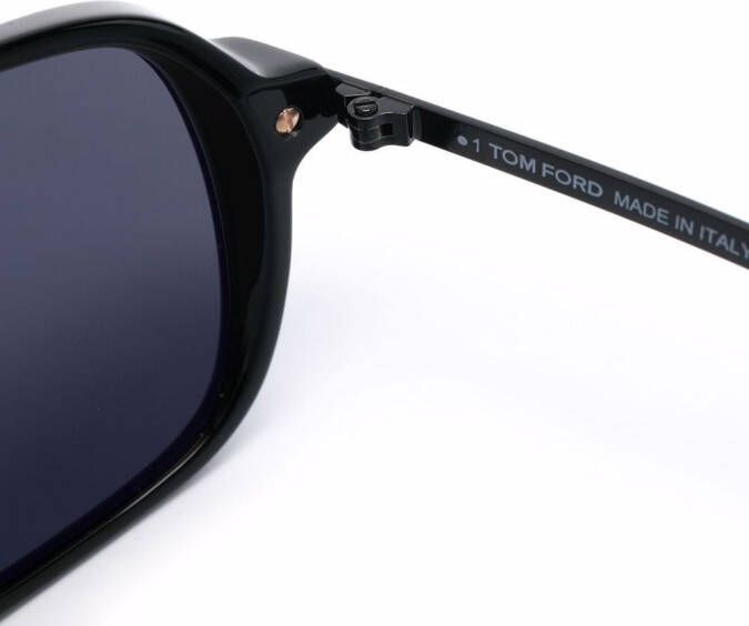 TOM FORD Eyewear Zonnebril met navigator montuur Zwart