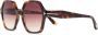 TOM FORD Eyewear Zonnebril met oversized montuur Bruin - Thumbnail 2