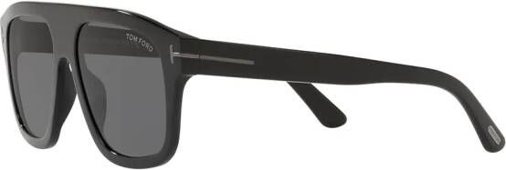 TOM FORD Eyewear Zonnebril met geometrisch montuur Zwart