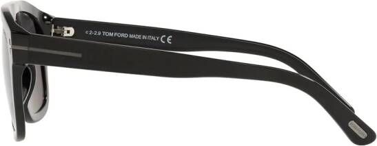 TOM FORD Eyewear Zonnebril met geometrisch montuur Zwart