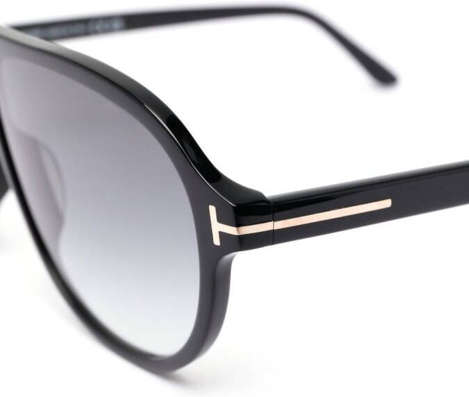 TOM FORD Eyewear Zonnebril met oversized montuur Zwart