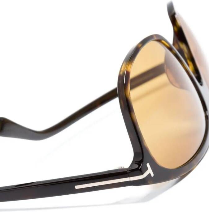 TOM FORD Eyewear Zonnebril met piloten montuur Bruin