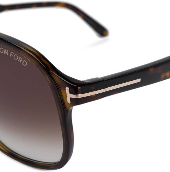 TOM FORD Eyewear Zonnebril met piloten montuur Bruin