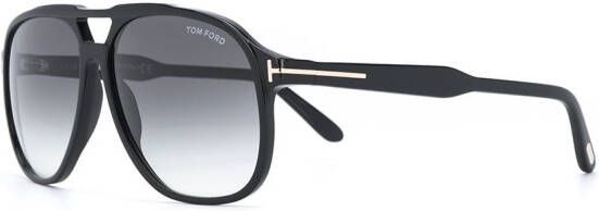 TOM FORD Eyewear Zonnebril met piloten montuur Zwart