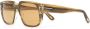TOM FORD Eyewear Zonnebril met rechthoekig montuur Groen - Thumbnail 2