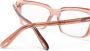 TOM FORD Eyewear Zonnebril met rechthoekig montuur Roze - Thumbnail 3