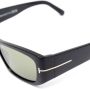 TOM FORD Eyewear Zonnebril met rechthoekig montuur Zwart - Thumbnail 3