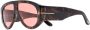 TOM FORD Eyewear Zonnebril met rond montuur Bruin - Thumbnail 2