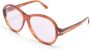 TOM FORD Eyewear Zonnebril met rond montuur Bruin - Thumbnail 2
