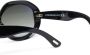 TOM FORD Eyewear Zonnebril met rond montuur Zwart - Thumbnail 3