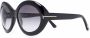 TOM FORD Eyewear Zonnebril met rond montuur Zwart - Thumbnail 2