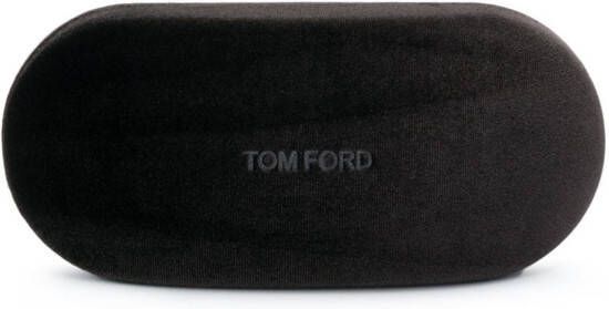 TOM FORD Eyewear Zonnebril met rond montuur Zwart