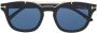 TOM FORD Eyewear Zonnebril met rond montuur Zwart - Thumbnail 5