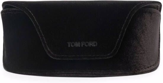 TOM FORD Eyewear Zonnebril met schildpadschild design Bruin