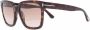 TOM FORD Eyewear Zonnebril met schildpadschild design Bruin - Thumbnail 2