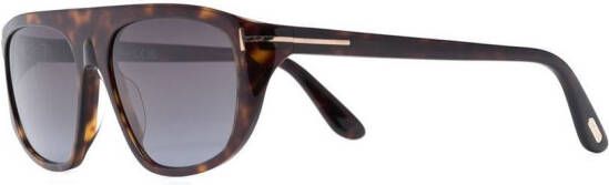 TOM FORD Eyewear Zonnebril met vierkant montuur Bruin