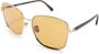 TOM FORD Eyewear Zonnebril met vierkant montuur Goud - Thumbnail 2