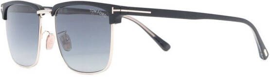 TOM FORD Eyewear Zonnebril met vierkant montuur Grijs