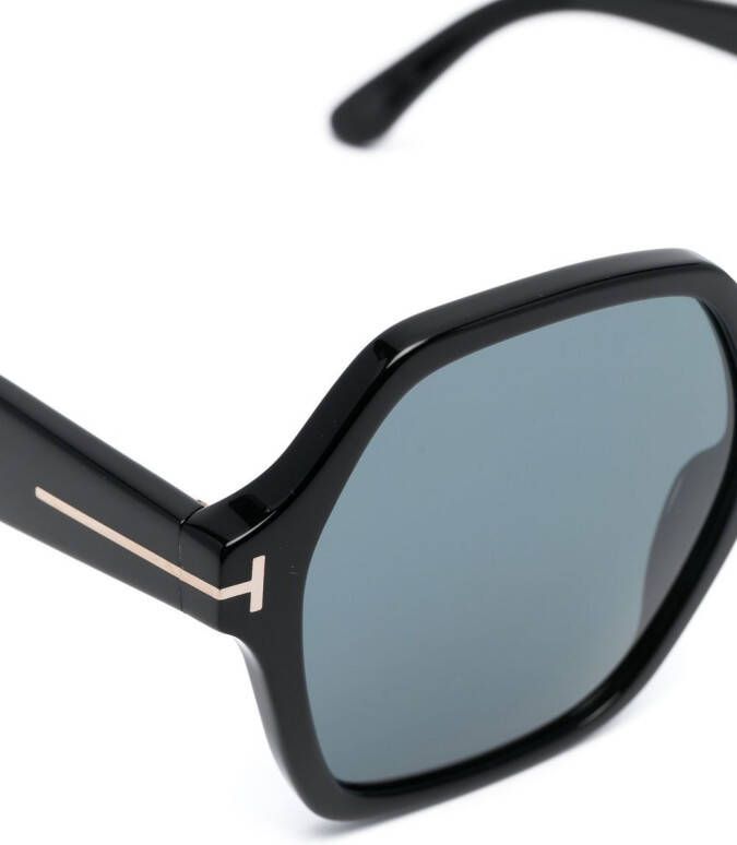 TOM FORD Eyewear Zonnebril met vierkant montuur Zwart