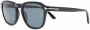 TOM FORD Eyewear Zonnebril met vierkant montuur Zwart - Thumbnail 1