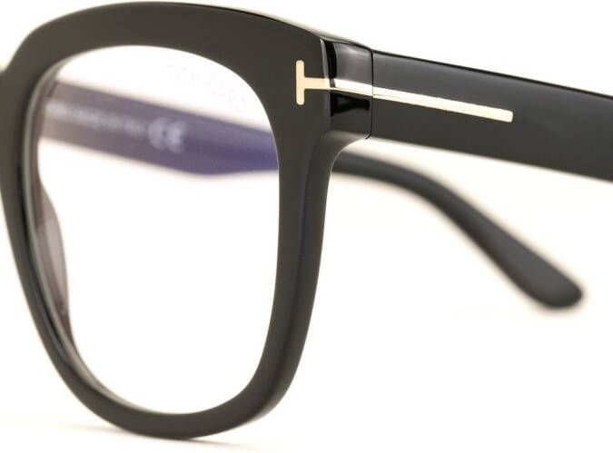 TOM FORD Eyewear Bril met vierkant montuur Zwart