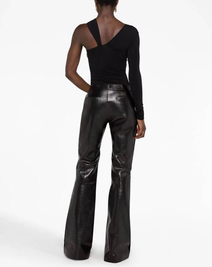 TOM FORD Leren broek Zwart