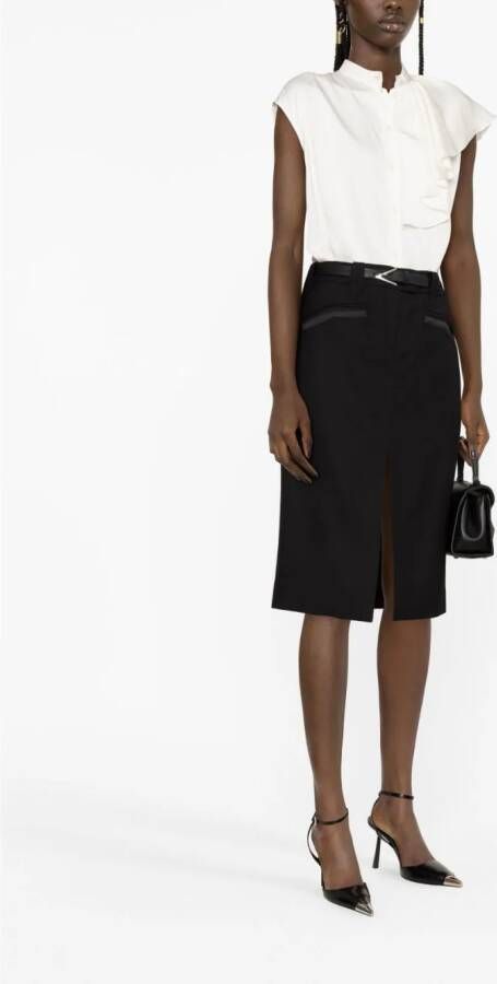 TOM FORD Midi-rok met split Zwart