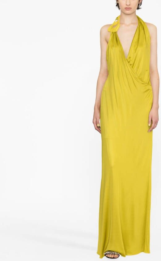 TOM FORD Gedrapeerde maxi-jurk Groen