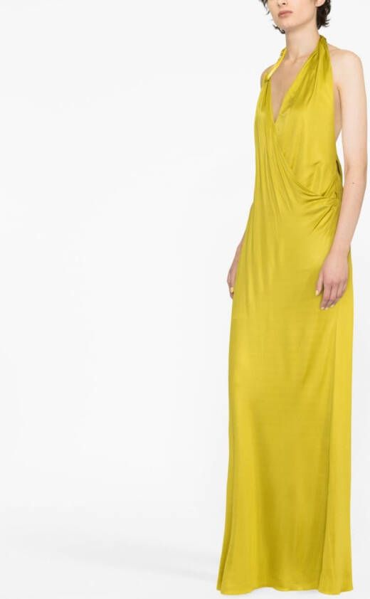 TOM FORD Gedrapeerde maxi-jurk Groen