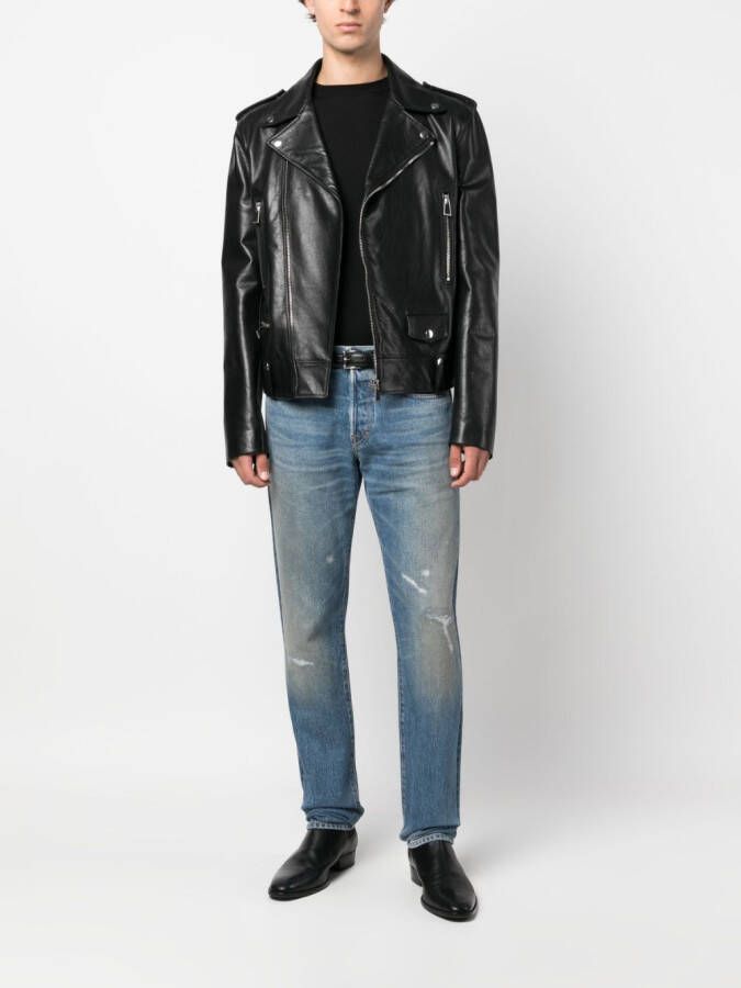 TOM FORD Gerafelde jeans Blauw