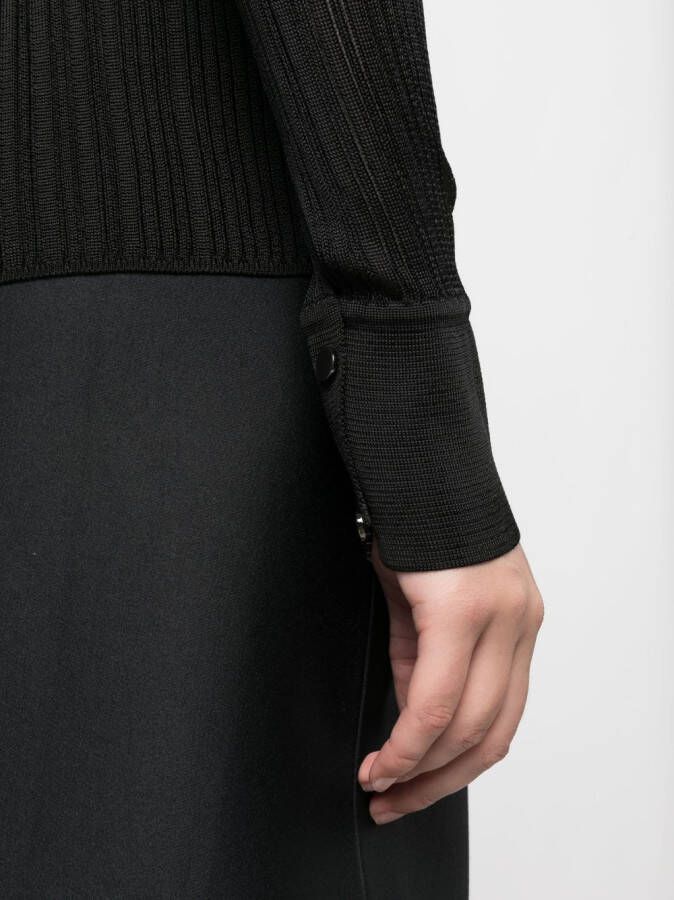 TOM FORD Geribbelde blouse Zwart
