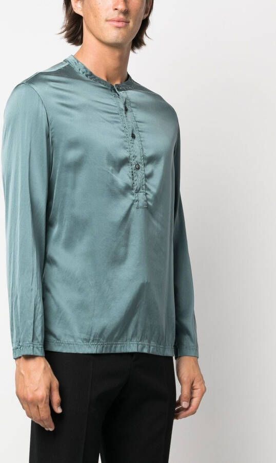 TOM FORD Zijden overhemd Groen