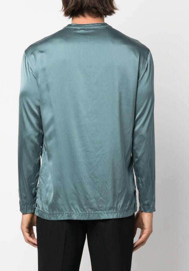 TOM FORD Zijden overhemd Groen