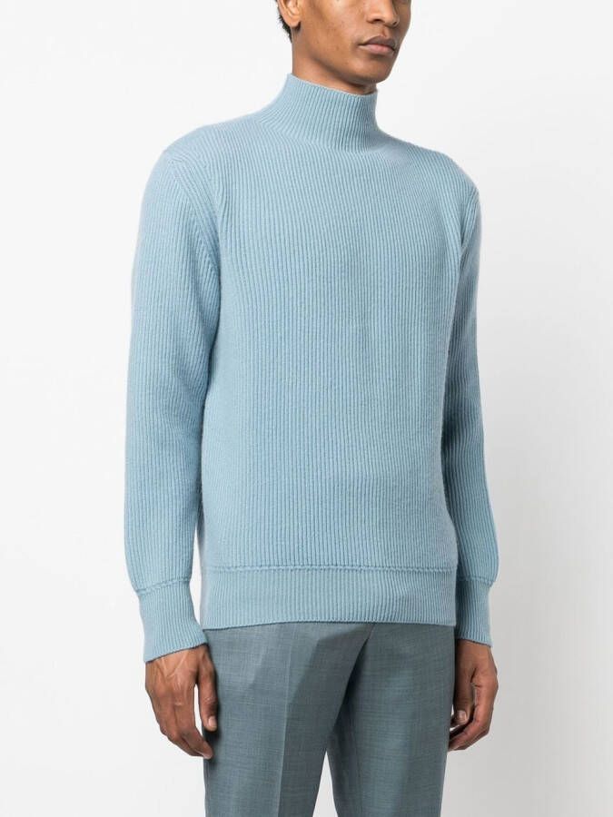 TOM FORD Ribgebreide trui Blauw