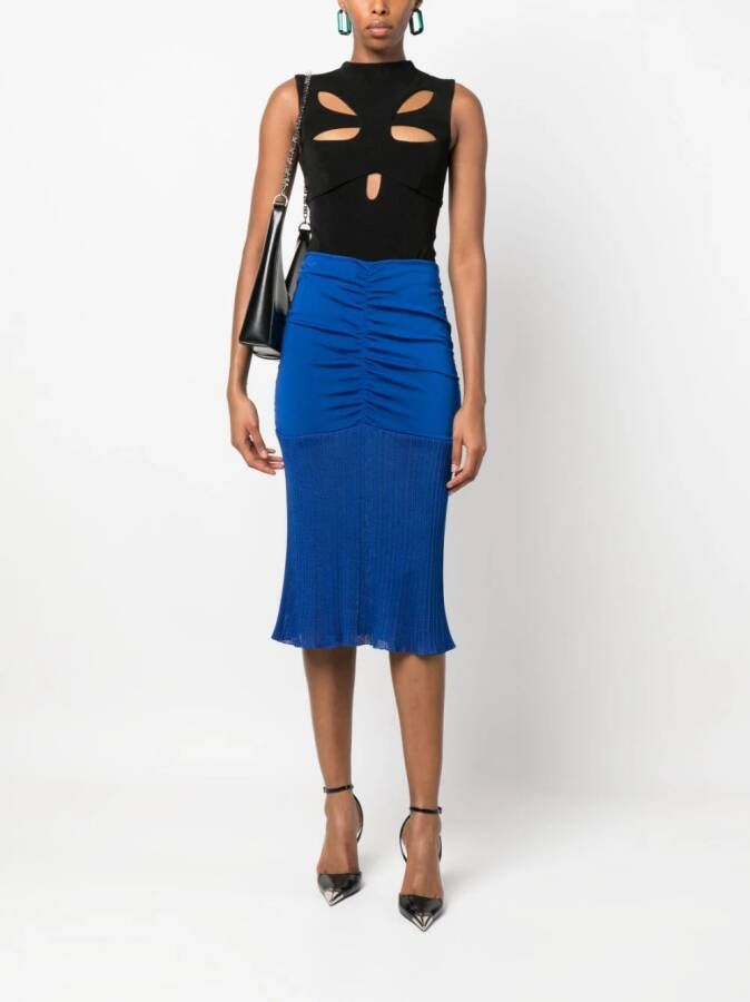 TOM FORD High waist midi-rok Blauw