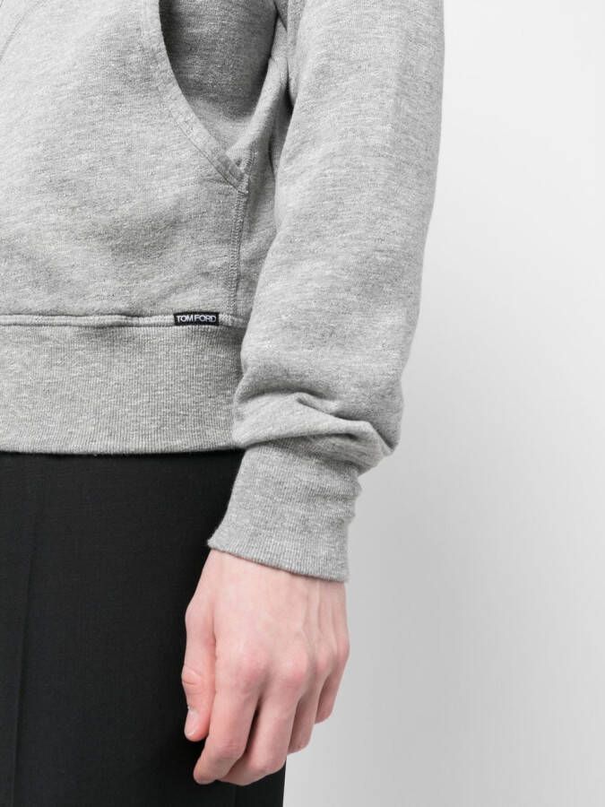 TOM FORD Hoodie met rits Grijs