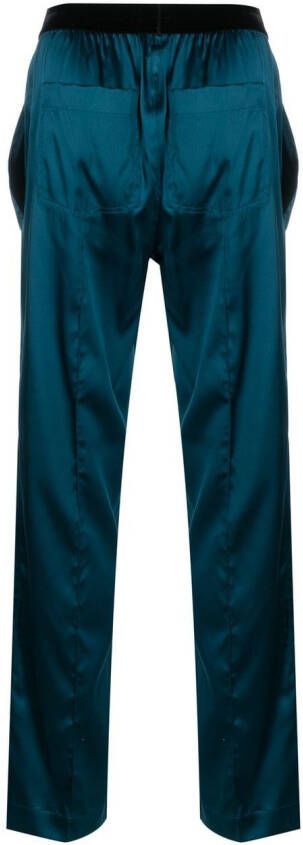 TOM FORD Joggingsbroek met logoband Blauw