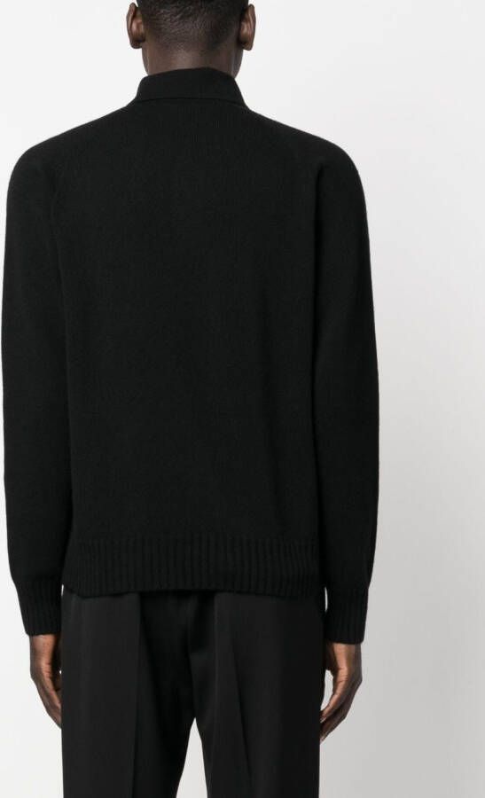 TOM FORD Gebreid poloshirt Zwart