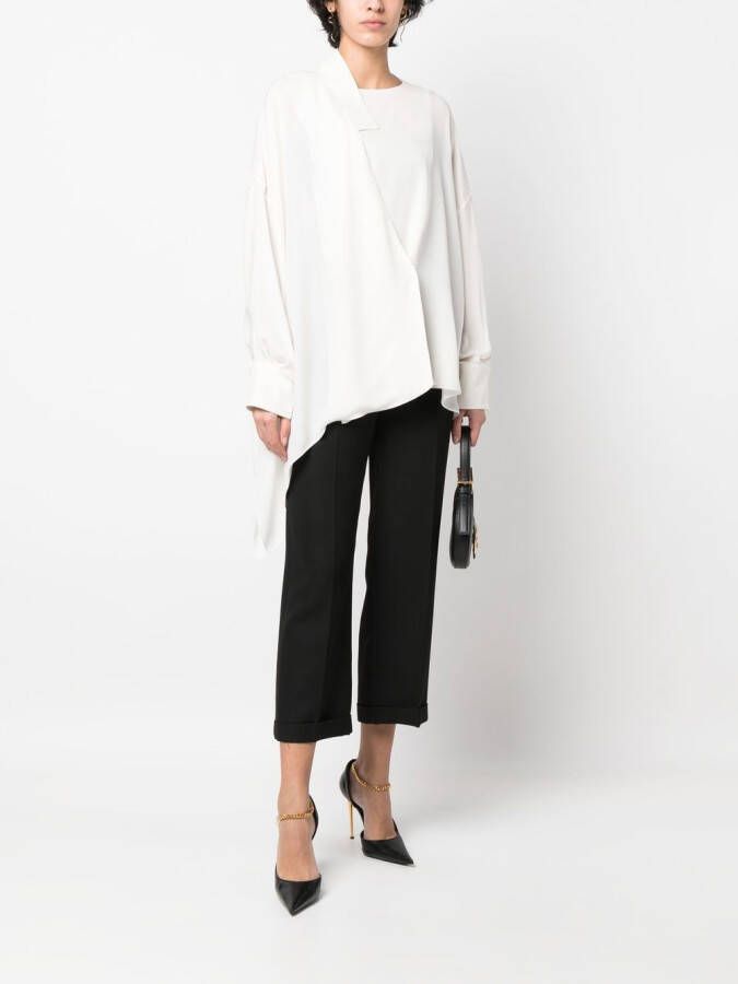 TOM FORD Asymmetrische blouse Beige