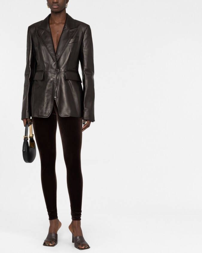 TOM FORD Blazer met enkele rij knopen Zwart
