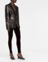 TOM FORD Blazer met enkele rij knopen Zwart - Thumbnail 4