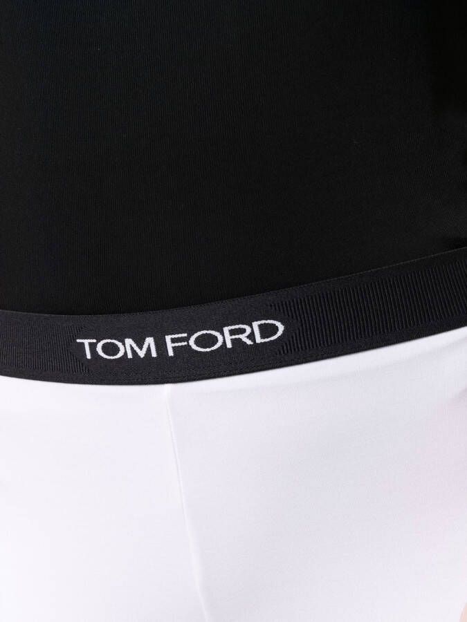 TOM FORD Legging met logoband Wit