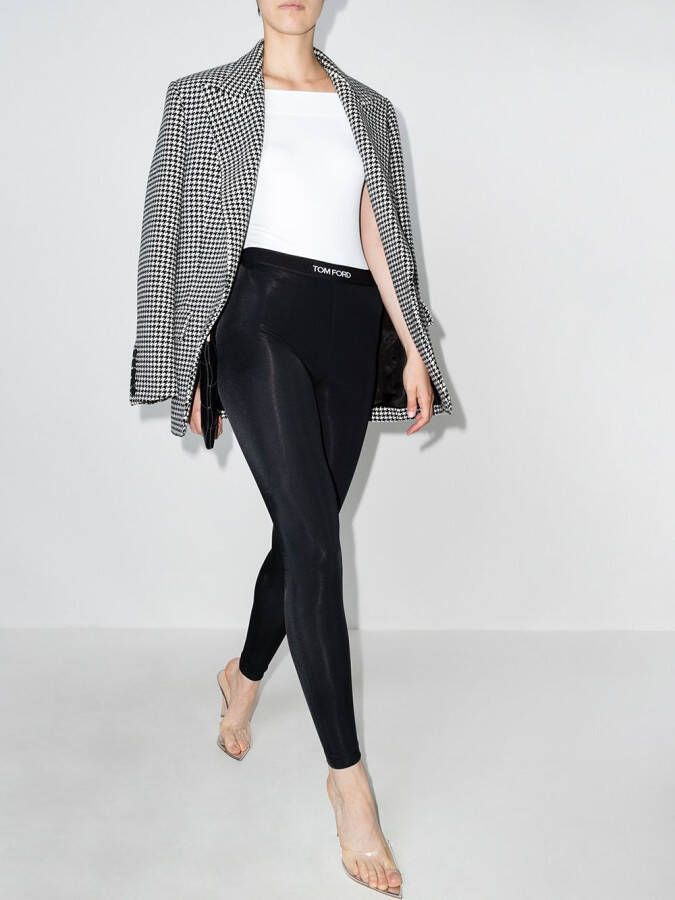 TOM FORD Legging met logoband Zwart
