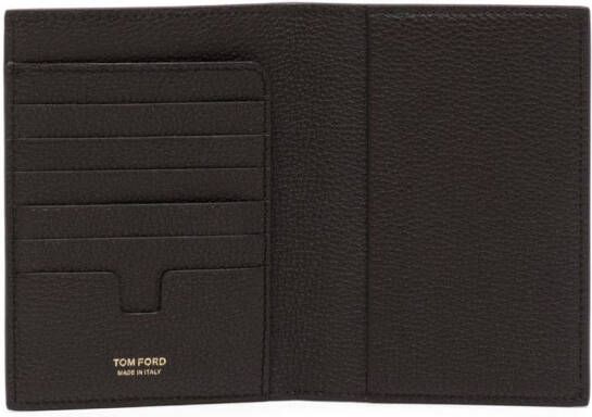 TOM FORD Leren pasjeshouder Bruin