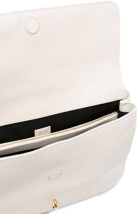 TOM FORD Leren shopper Beige
