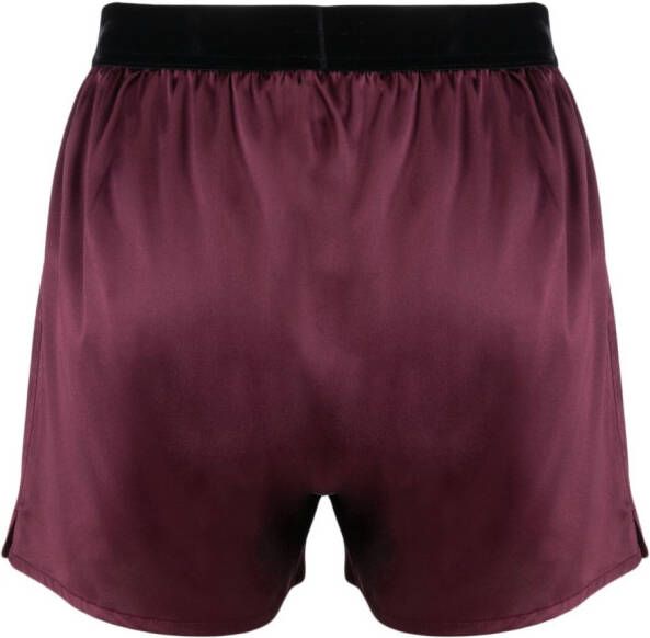 TOM FORD Boxershorts met logopatch Rood