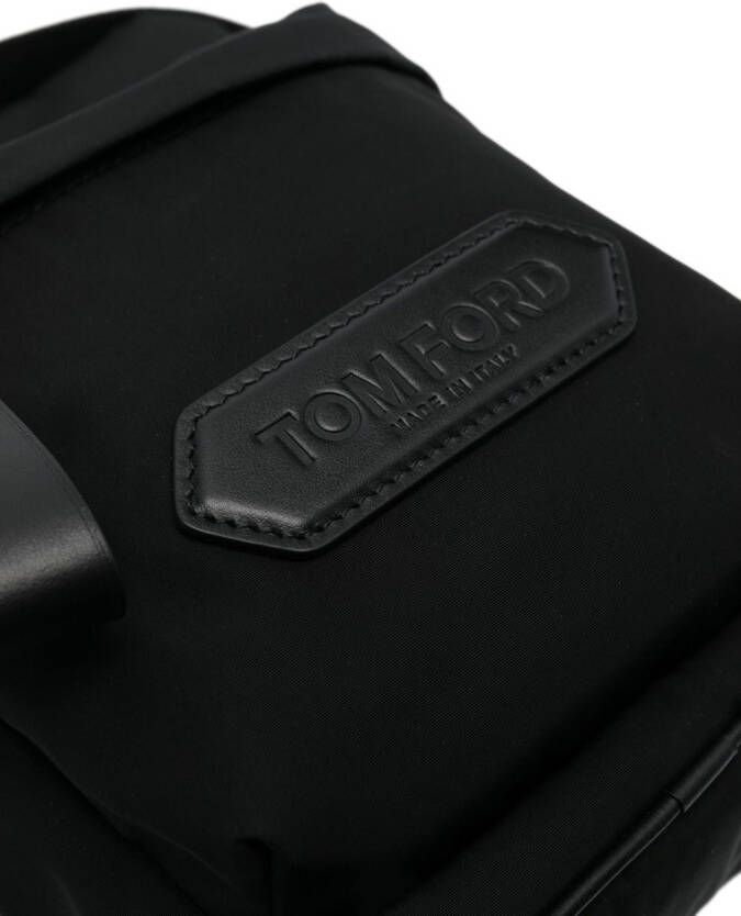 TOM FORD Messengertas met logopatch Zwart