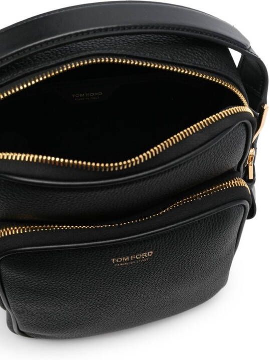 TOM FORD Messengertas met logoprint Zwart